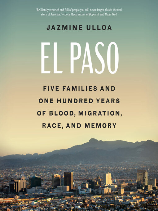 Title details for El Paso by Jazmine Ulloa - Wait list
